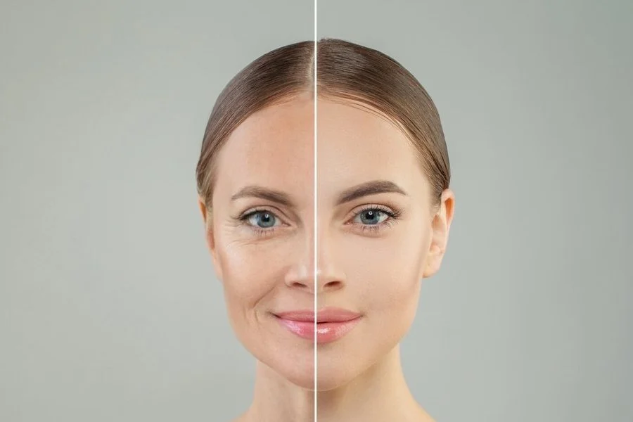 Organic botox anti aging facial